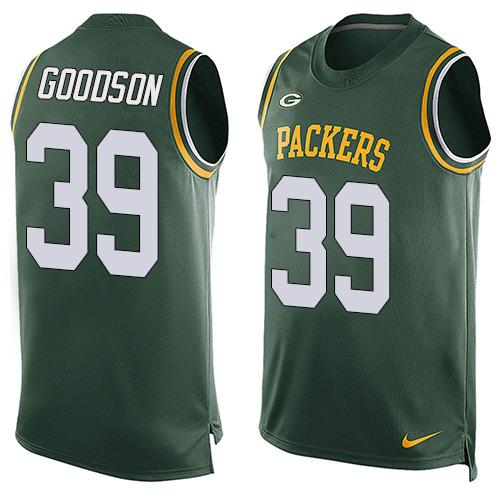 Nike Packers #39 Demetri Goodson Green Team Color Men's Stitched NFL Limited Tank Top Jersey Nike Packers #39 Demetri Goodson Green Team Color Men's Stitched NFL Limited Tank Top Jersey