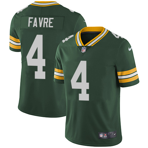 Nike Packers #4 Brett Favre Green Team Color Men's Stitched NFL Vapor Untouchable Limited Jersey Nike Packers #4 Brett Favre Green Team Color Men's Stitched NFL Vapor Untouchable Limited Jersey