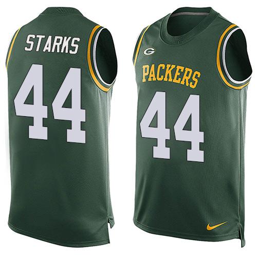 Nike Packers #44 James Starks Green Team Color Men's Stitched NFL Limited Tank Top Jersey Nike Packers #44 James Starks Green Team Color Men's Stitched NFL Limited Tank Top Jersey