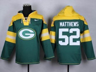 Nike Packers #52 Clay Matthews Green Player Pullover NFL Hoodie Nike Packers #52 Clay Matthews Green Player Pullover NFL Hoodie