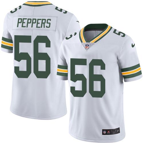 Nike Packers #56 Julius Peppers White Men's Stitched NFL Limited Rush Jersey Nike Packers #56 Julius Peppers White Men's Stitched NFL Limited Rush Jersey