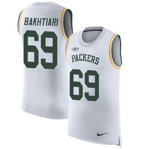 Nike Packers #69 David Bakhtiari White Men's Stitched NFL Limited Rush Tank Top Jersey Nike Packers #69 David Bakhtiari White Men's Stitched NFL Limited Rush Tank Top Jersey