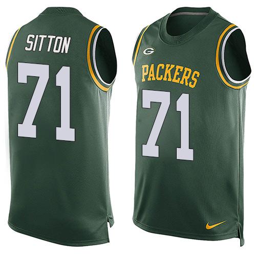 Nike Packers #71 Josh Sitton Green Team Color Men's Stitched NFL Limited Tank Top Jersey Nike Packers #71 Josh Sitton Green Team Color Men's Stitched NFL Limited Tank Top Jersey