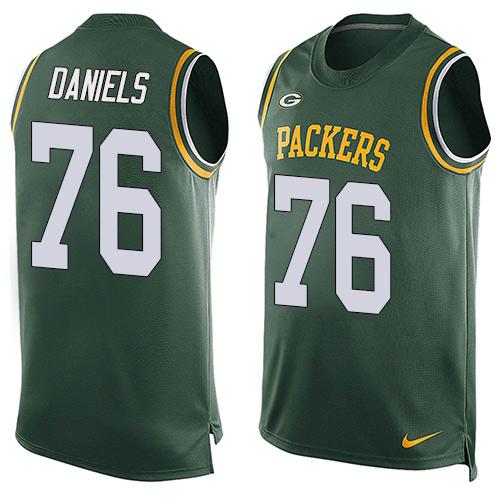 Nike Packers #76 Mike Daniels Green Team Color Men's Stitched NFL Limited Tank Top Jersey Nike Packers #76 Mike Daniels Green Team Color Men's Stitched NFL Limited Tank Top Jersey