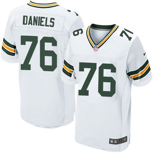 Nike Packers #76 Mike Daniels White Men's Stitched NFL Elite Jersey Nike Packers #76 Mike Daniels White Men's Stitched NFL Elite Jersey