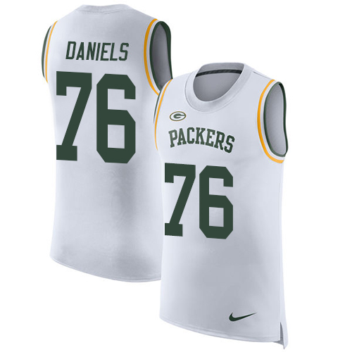 Nike Packers #76 Mike Daniels White Men's Stitched NFL Limited Rush Tank Top Jersey Nike Packers #76 Mike Daniels White Men's Stitched NFL Limited Rush Tank Top Jersey