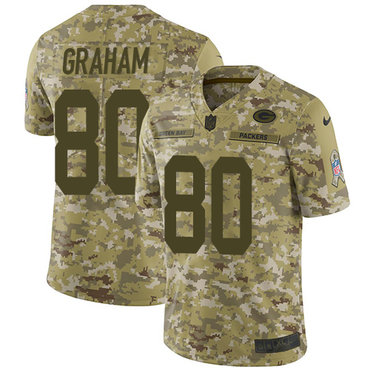 Nike Packers #80 Jimmy Graham Camo Youth Stitched NFL Limited 2018 Salute to Service Jersey Nike Packers #80 Jimmy Graham Camo Youth Stitched NFL Limited 2018 Salute to Service Jersey