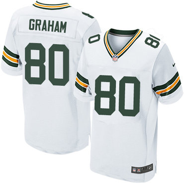 Nike Packers #80 Jimmy Graham White Men's Stitched NFL Elite Jersey Nike Packers #80 Jimmy Graham White Men's Stitched NFL Elite Jersey