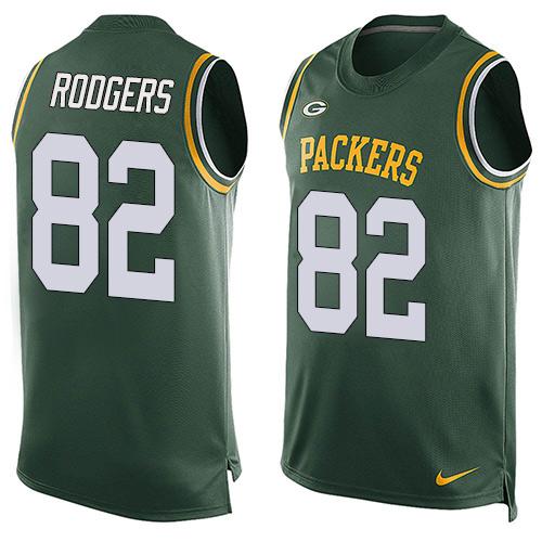 Nike Packers #82 Richard Rodgers Green Team Color Men's Stitched NFL Limited Tank Top Jersey Nike Packers #82 Richard Rodgers Green Team Color Men's Stitched NFL Limited Tank Top Jersey