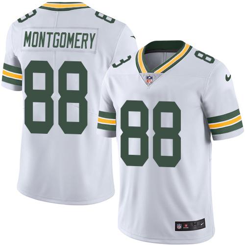 Nike Packers #88 Ty Montgomery White Men's Stitched NFL Limited Rush Jersey Nike Packers #88 Ty Montgomery White Men's Stitched NFL Limited Rush Jersey