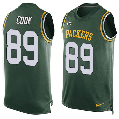 Nike Packers #89 Jared Cook Green Team Color Men's Stitched NFL Limited Tank Top Jersey Nike Packers #89 Jared Cook Green Team Color Men's Stitched NFL Limited Tank Top Jersey