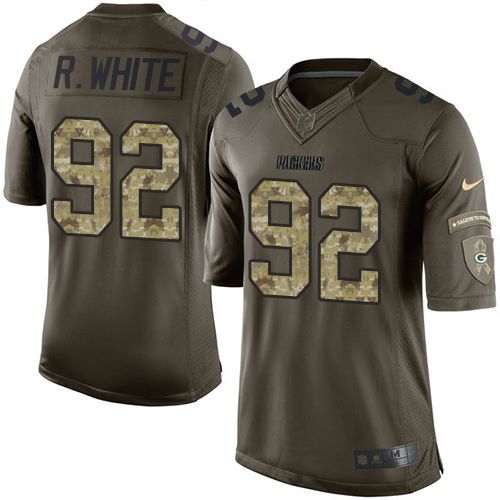 Nike Packers #92 Reggie White Green Men's Stitched NFL Limited Salute To Service Jersey Nike Packers #92 Reggie White Green Men's Stitched NFL Limited Salute To Service Jersey