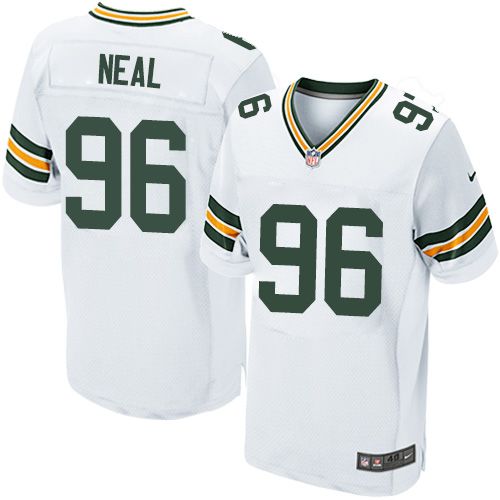 Nike Packers #96 Mike Neal White Men's Stitched NFL Elite Jersey Nike Packers #96 Mike Neal White Men's Stitched NFL Elite Jersey