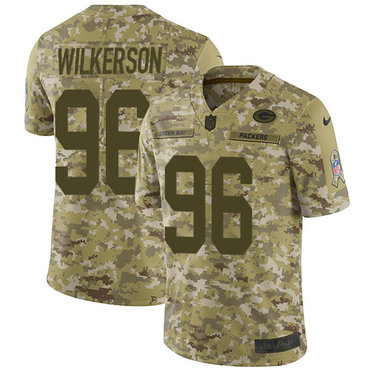 Nike Packers #96 Muhammad Wilkerson Camo Men's Stitched NFL Limited 2018 Salute To Service Jersey Nike Packers #96 Muhammad Wilkerson Camo Men's Stitched NFL Limited 2018 Salute To Service Jersey