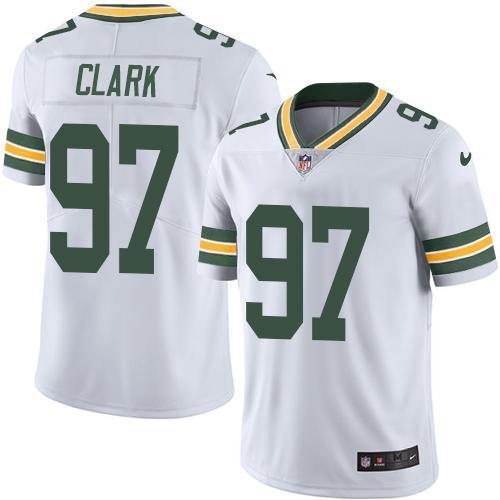 Nike Packers #97 Kenny Clark White Men's Stitched NFL Limited Rush Jersey Nike Packers #97 Kenny Clark White Men's Stitched NFL Limited Rush Jersey