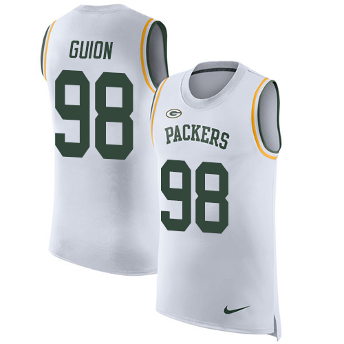 Nike Packers #98 Letroy Guion White Men's Stitched NFL Limited Rush Tank Top Jersey Nike Packers #98 Letroy Guion White Men's Stitched NFL Limited Rush Tank Top Jersey