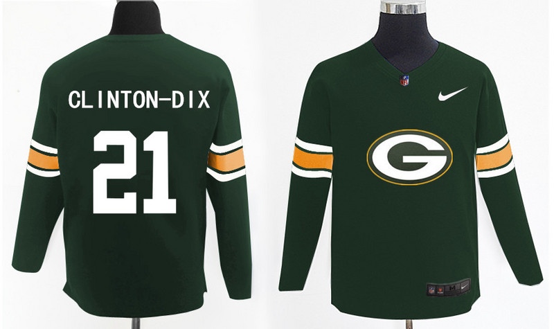 Nike Packers 21 Ha Ha Clinton-Dix Green Knit Sweater Nike Packers 21 Ha Ha Clinton-Dix Green Knit Sweater
