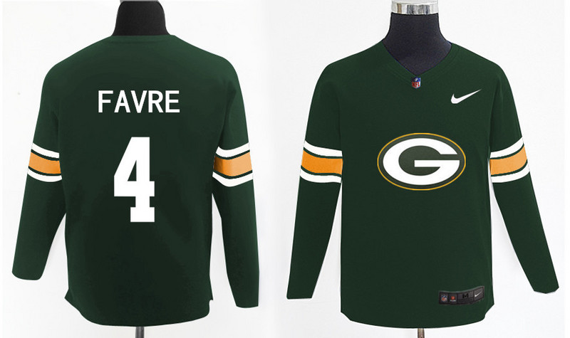 Nike Packers 4 Brett Favre Green Knit Sweater Nike Packers 4 Brett Favre Green Knit Sweater