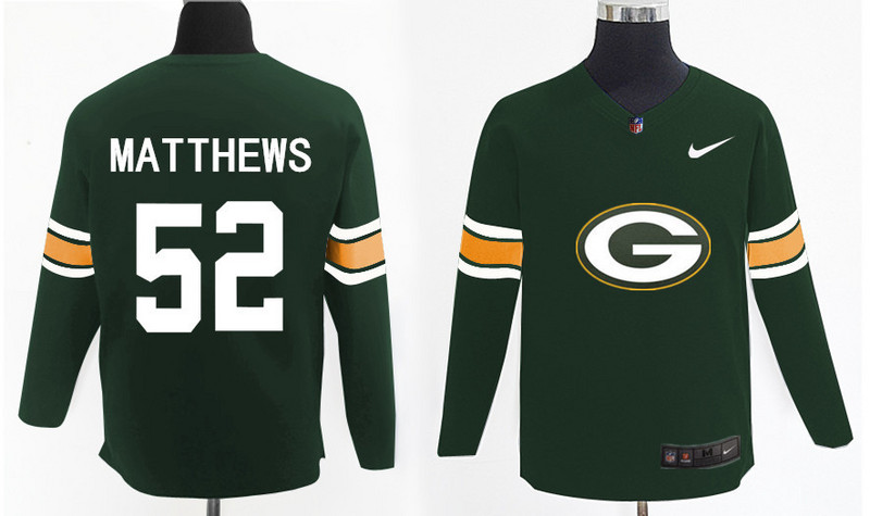 Nike Packers 52 Clay Matthews Green Knit Sweater Nike Packers 52 Clay Matthews Green Knit Sweater
