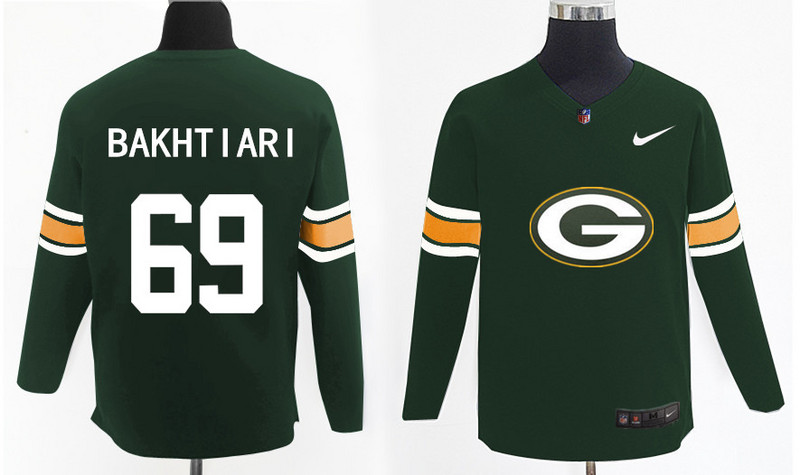 Nike Packers 69 David Bakhtiari Green Knit Sweater Nike Packers 69 David Bakhtiari Green Knit Sweater