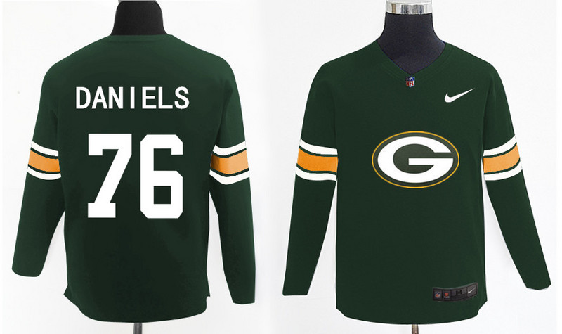 Nike Packers 76 Mike Daniels Green Knit Sweater Nike Packers 76 Mike Daniels Green Knit Sweater