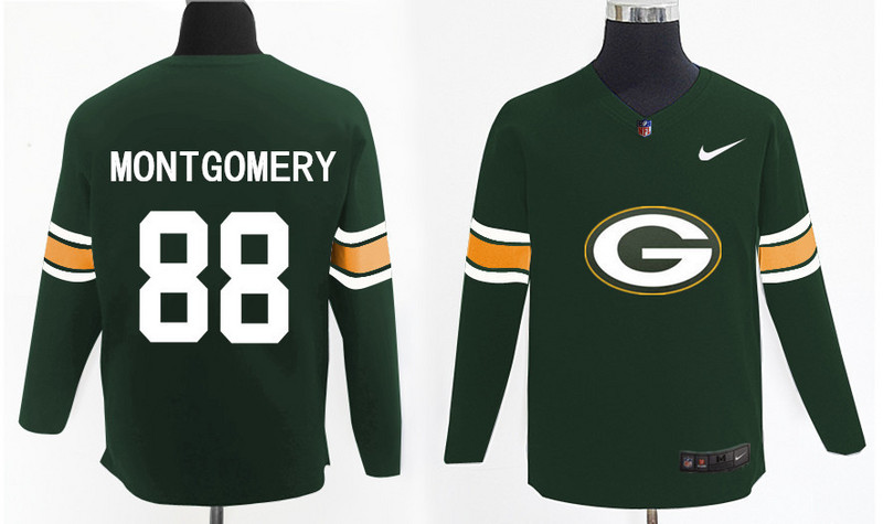 Nike Packers 88 Ty Montgomery Green Knit Sweater Nike Packers 88 Ty Montgomery Green Knit Sweater