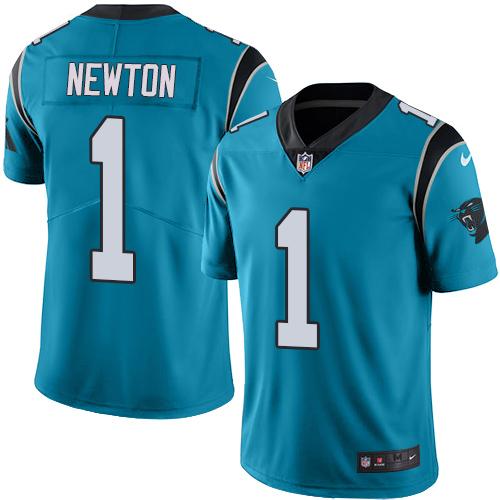 Nike Panthers #1 Cam Newton Blue Alternate Men's Stitched NFL Vapor Untouchable Limited Jersey Nike Panthers #1 Cam Newton Blue Alternate Men's Stitched NFL Vapor Untouchable Limited Jersey