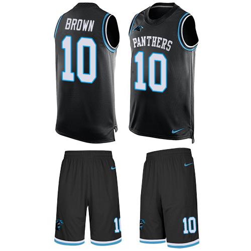 Nike Panthers #10 Corey Brown Black Team Color Men's Stitched NFL Limited Tank Top Suit Jersey Nike Panthers #10 Corey Brown Black Team Color Men's Stitched NFL Limited Tank Top Suit Jersey
