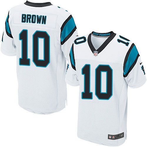 Nike Panthers #10 Corey Brown White Men's Stitched NFL Elite Jersey Nike Panthers #10 Corey Brown White Men's Stitched NFL Elite Jersey