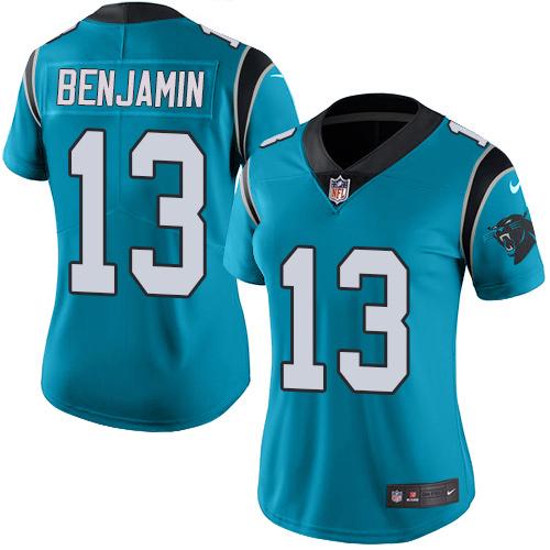 Nike Panthers #13 Kelvin Benjamin Blue Alternate Women's Stitched NFL Vapor Untouchable Limited Jersey