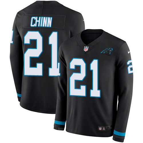 Nike Panthers #21 Jeremy Chinn Black Team Color Men's Stitched NFL Limited Therma Long Sleeve Jersey Nike Panthers #21 Jeremy Chinn Black Team Color Men's Stitched NFL Limited Therma Long Sleeve Jersey