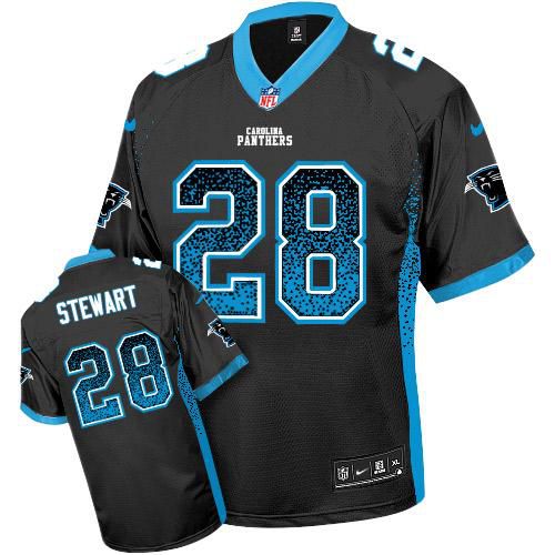 Nike Panthers #28 Jonathan Stewart Black Team Color Men's Stitched NFL Elite Drift Fashion Jersey Nike Panthers #28 Jonathan Stewart Black Team Color Men's Stitched NFL Elite Drift Fashion Jersey