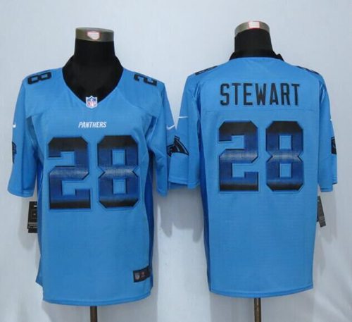 Nike Panthers #28 Jonathan Stewart Blue Alternate Men's Stitched NFL Limited Strobe Jersey Nike Panthers #28 Jonathan Stewart Blue Alternate Men's Stitched NFL Limited Strobe Jersey