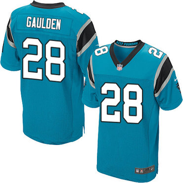 Nike Panthers #28 Rashaan Gaulden Blue Alternate Men's Stitched NFL Elite Jersey Nike Panthers #28 Rashaan Gaulden Blue Alternate Men's Stitched NFL Elite Jersey