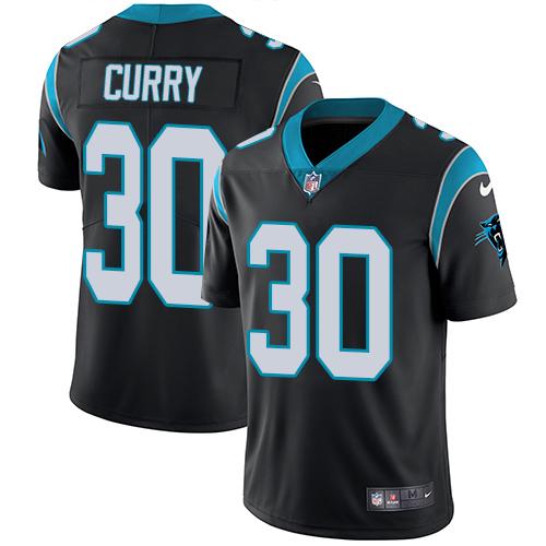Nike Panthers #30 Stephen Curry Black Team Color Men's Stitched NFL Vapor Untouchable Limited Jersey Nike Panthers #30 Stephen Curry Black Team Color Men's Stitched NFL Vapor Untouchable Limited Jersey