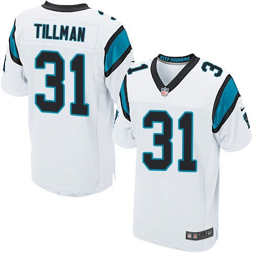 Nike Panthers #31 Charles Tillman White Men's Stitched NFL Elite Jersey