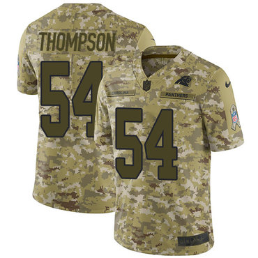 Nike Panthers #54 Shaq Thompson Camo Youth Stitched NFL Limited 2018 Salute to Service Jersey Nike Panthers #54 Shaq Thompson Camo Youth Stitched NFL Limited 2018 Salute to Service Jersey