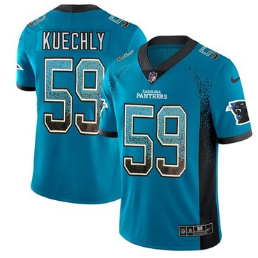 Nike Panthers #59 Luke Kuechly Blue Alternate Men's Stitched NFL Limited Rush Drift Fashion Jersey Nike Panthers #59 Luke Kuechly Blue Alternate Men's Stitched NFL Limited Rush Drift Fashion Jersey
