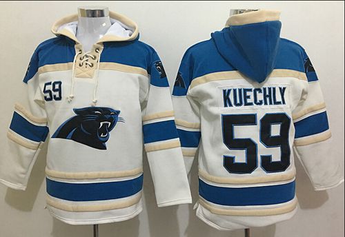 Nike Panthers #59 Luke Kuechly White Sawyer Hooded Sweatshirt NFL Hoodie Nike Panthers #59 Luke Kuechly White Sawyer Hooded Sweatshirt NFL Hoodie