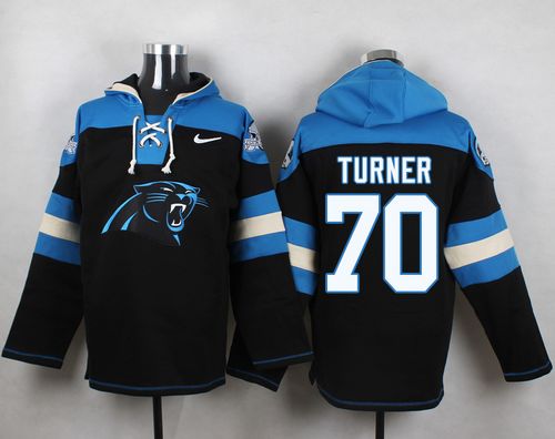 Nike Panthers #70 Trai Turner Black Player Pullover NFL Hoodie Nike Panthers #70 Trai Turner Black Player Pullover NFL Hoodie