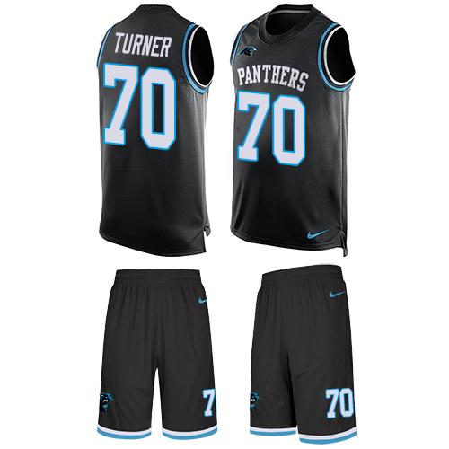 Nike Panthers #70 Trai Turner Black Team Color Men's Stitched NFL Limited Tank Top Suit Jersey Nike Panthers #70 Trai Turner Black Team Color Men's Stitched NFL Limited Tank Top Suit Jersey