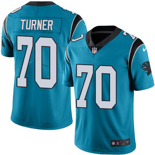 Nike Panthers #70 Trai Turner Blue Alternate Men's Stitched NFL Vapor Untouchable Limited Jersey Nike Panthers #70 Trai Turner Blue Alternate Men's Stitched NFL Vapor Untouchable Limited Jersey
