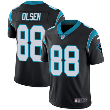 Nike Panthers #88 Greg Olsen Black Team Color Men's Stitched NFL Vapor Untouchable Limited Jersey Nike Panthers #88 Greg Olsen Black Team Color Men's Stitched NFL Vapor Untouchable Limited Jersey