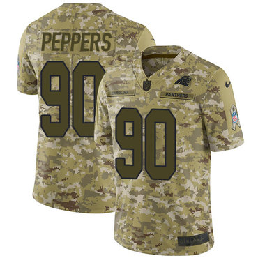 Nike Panthers #90 Julius Peppers Camo Youth Stitched NFL Limited 2018 Salute to Service Jersey Nike Panthers #90 Julius Peppers Camo Youth Stitched NFL Limited 2018 Salute to Service Jersey