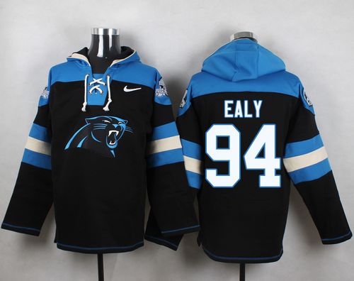 Nike Panthers #94 Kony Ealy Black Player Pullover NFL Hoodie Nike Panthers #94 Kony Ealy Black Player Pullover NFL Hoodie