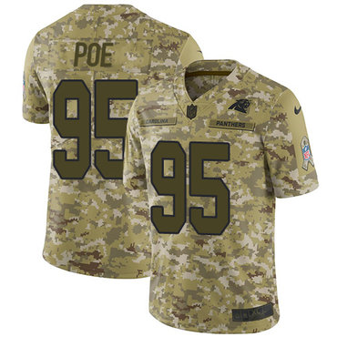 Nike Panthers #95 Dontari Poe Camo Youth Stitched NFL Limited 2018 Salute to Service Jersey Nike Panthers #95 Dontari Poe Camo Youth Stitched NFL Limited 2018 Salute to Service Jersey