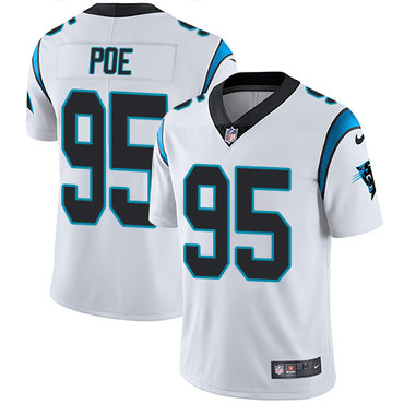 Nike Panthers #95 Dontari Poe White Men's Stitched NFL Vapor Untouchable Limited Jersey Nike Panthers #95 Dontari Poe White Men's Stitched NFL Vapor Untouchable Limited Jersey