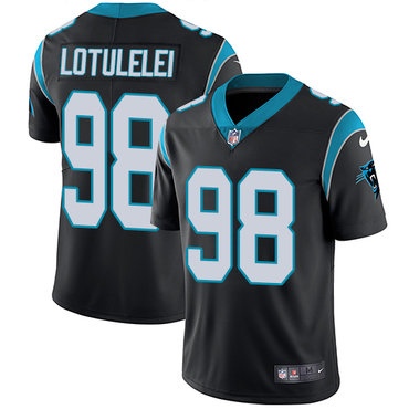 Nike Panthers #98 Star Lotulelei Black Team Color Men's Stitched NFL Vapor Untouchable Limited Jersey Nike Panthers #98 Star Lotulelei Black Team Color Men's Stitched NFL Vapor Untouchable Limited Jersey