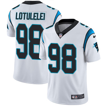Nike Panthers #98 Star Lotulelei White Men's Stitched NFL Vapor Untouchable Limited Jersey Nike Panthers #98 Star Lotulelei White Men's Stitched NFL Vapor Untouchable Limited Jersey