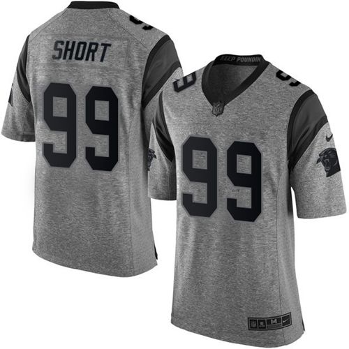 Nike Panthers #99 Kawann Short Gray Men's Stitched NFL Limited Gridiron Gray Jersey Nike Panthers #99 Kawann Short Gray Men's Stitched NFL Limited Gridiron Gray Jersey